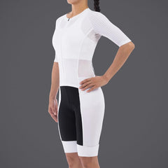 TRAJE DE VELOCIDAD DE MANGA CORTA PARA MUJER
