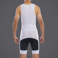 Santic  Custom Mens Sleeveless Tri Suit Triathlon Suit Men Racing Tri Cycling Skin Suit Bike Swim Run