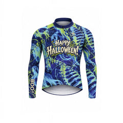Haunted Roads – Custom Halloween Long Sleeve Cycling Jersey
