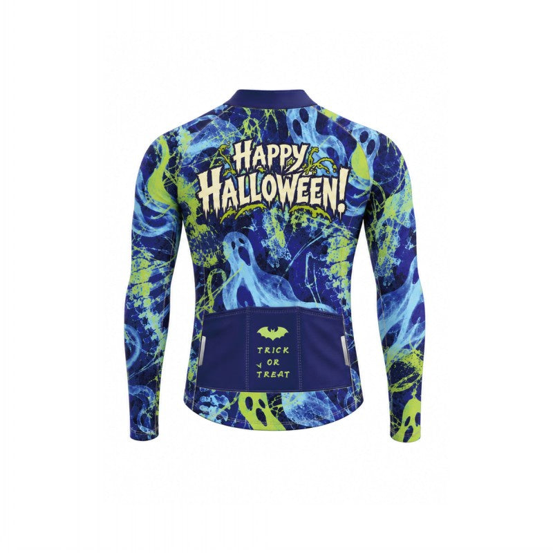 Haunted Roads – Custom Halloween Long Sleeve Cycling Jersey