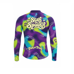 Moonlit Miles – Custom Halloween Long Sleeve Cycling Jersey
