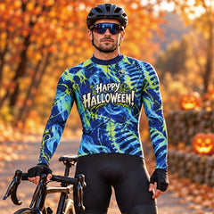 Haunted Roads – Custom Halloween Long Sleeve Cycling Jersey
