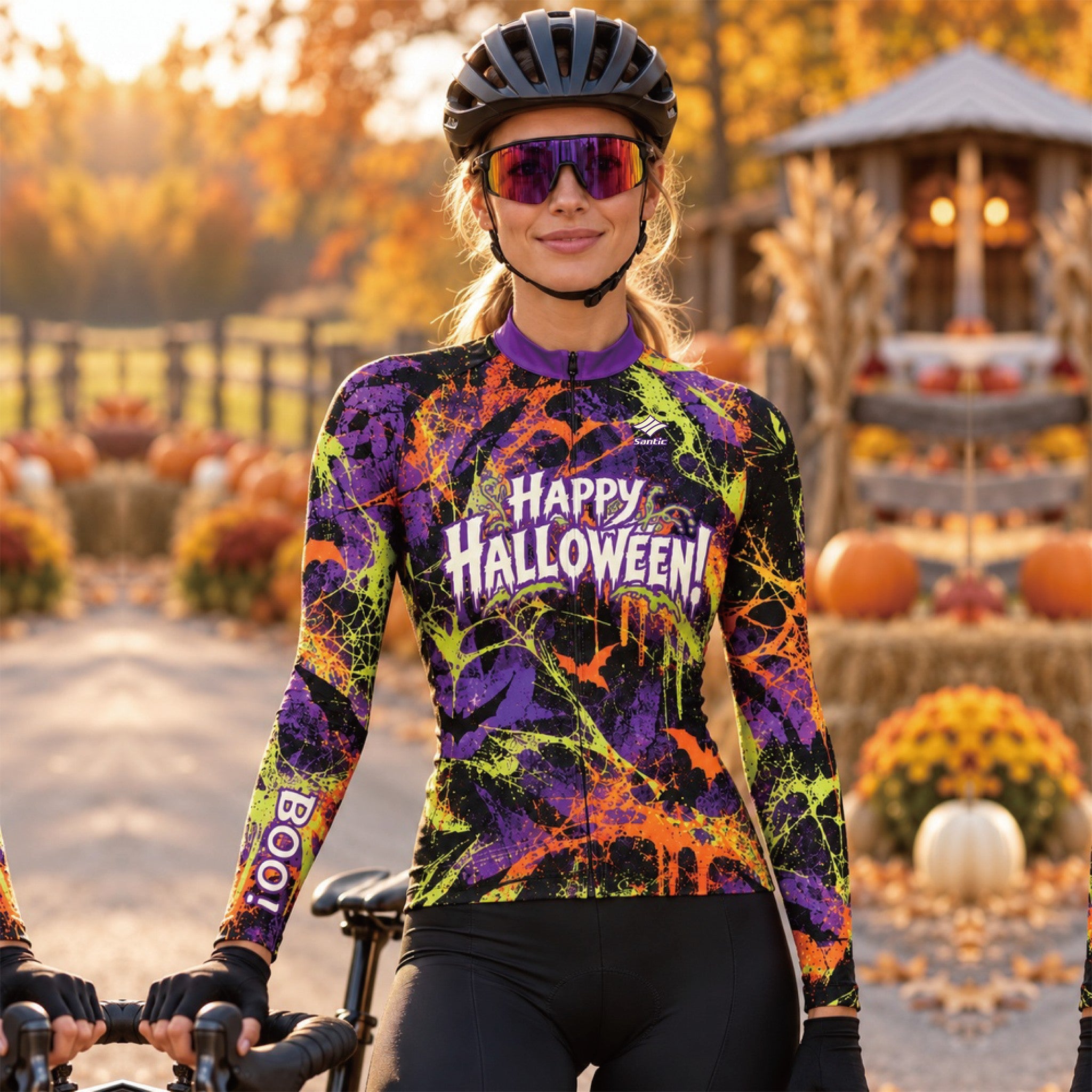 After Dark – Custom Halloween Long Sleeve Cycling Jersey