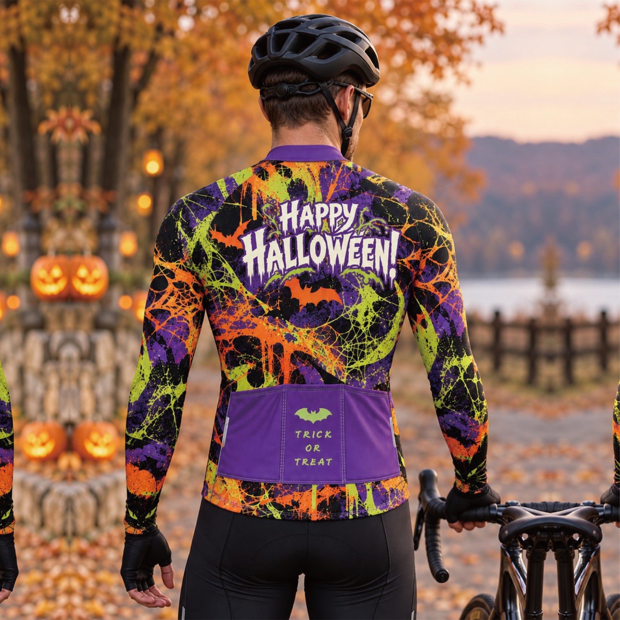After Dark – Custom Halloween Long Sleeve Cycling Jersey
