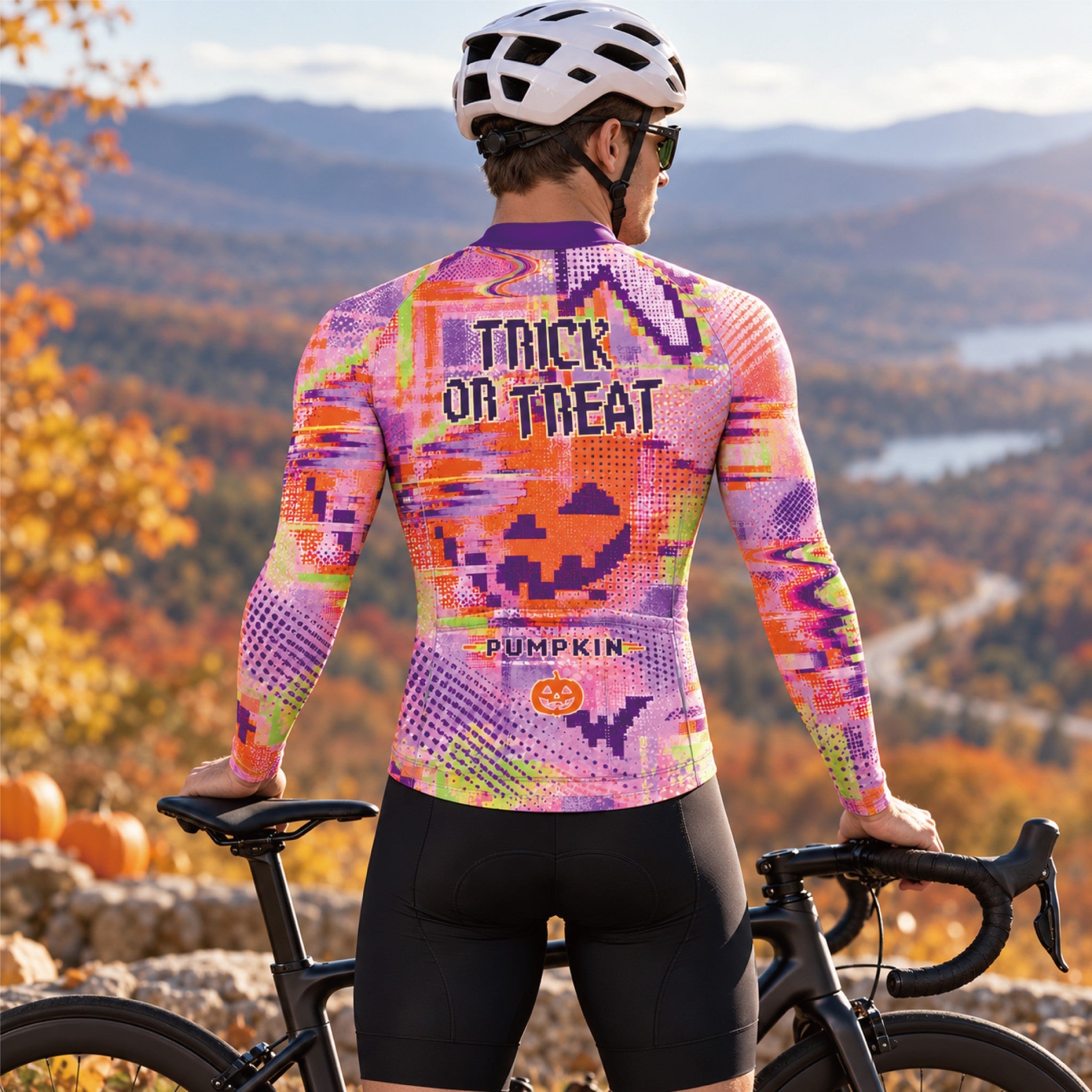 Trick or Treat – Custom Halloween Long Sleeve Cycling Jersey
