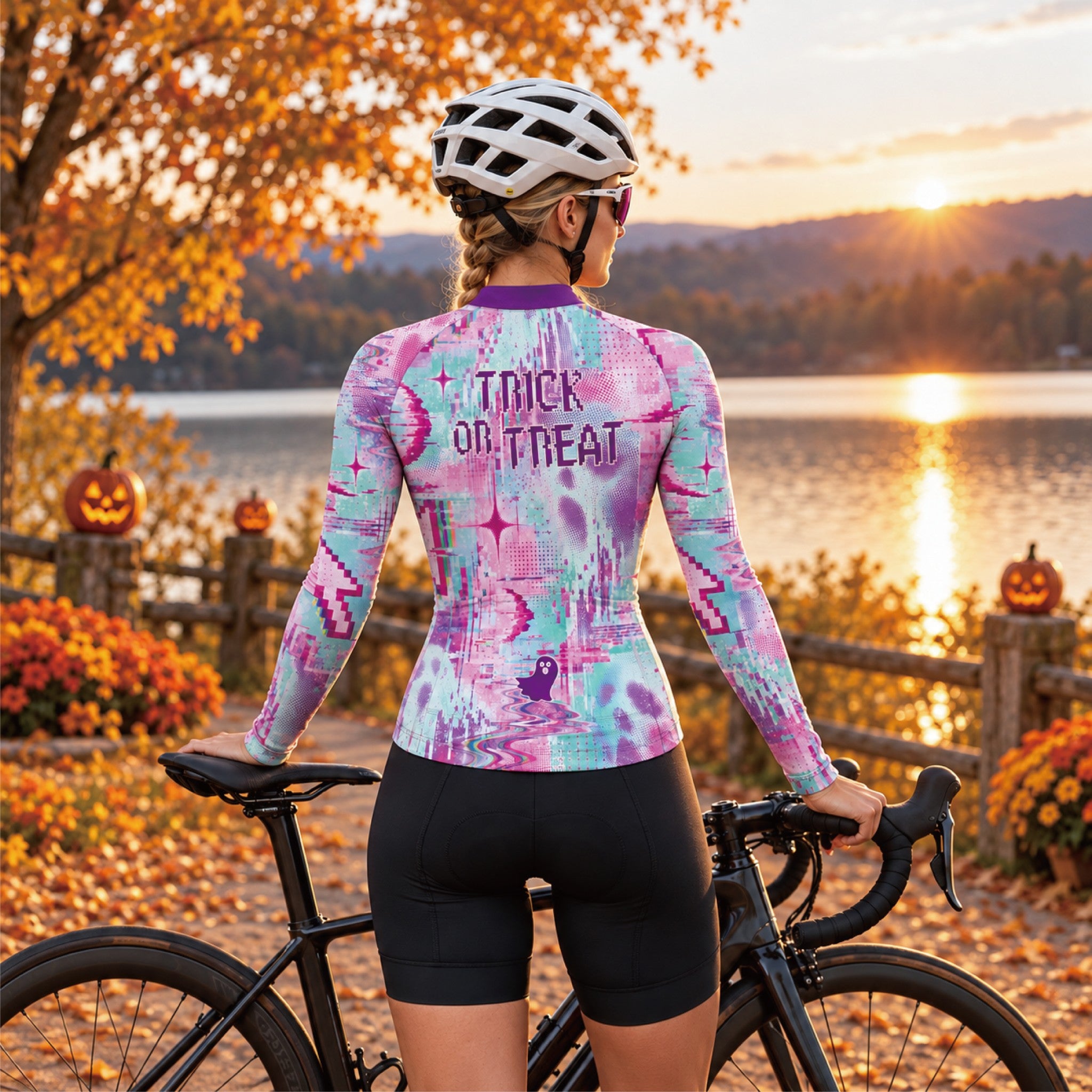 Witching Hour – Custom Halloween Long Sleeve Cycling Jersey