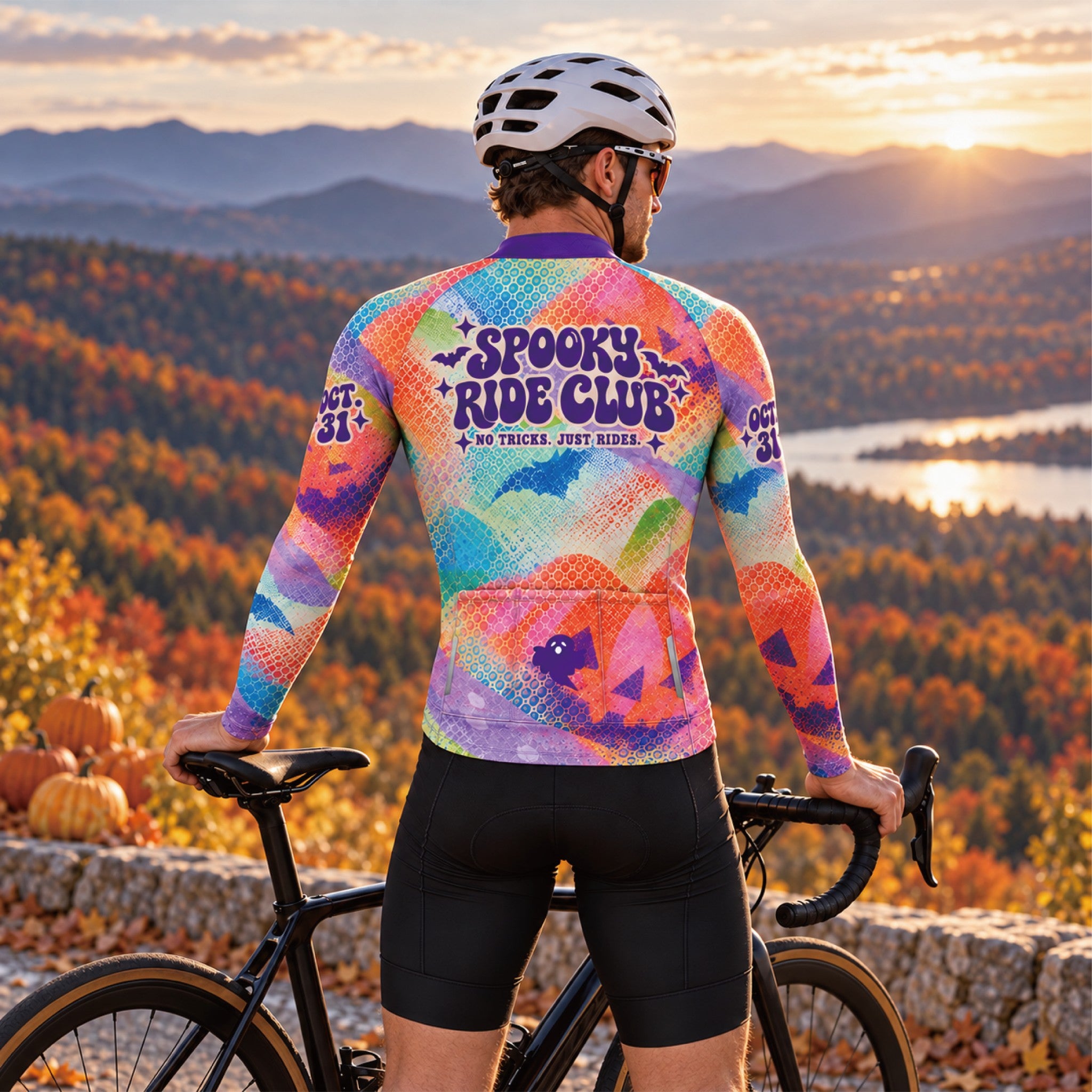 Spooky Season – Custom Halloween Long Sleeve Cycling Jersey