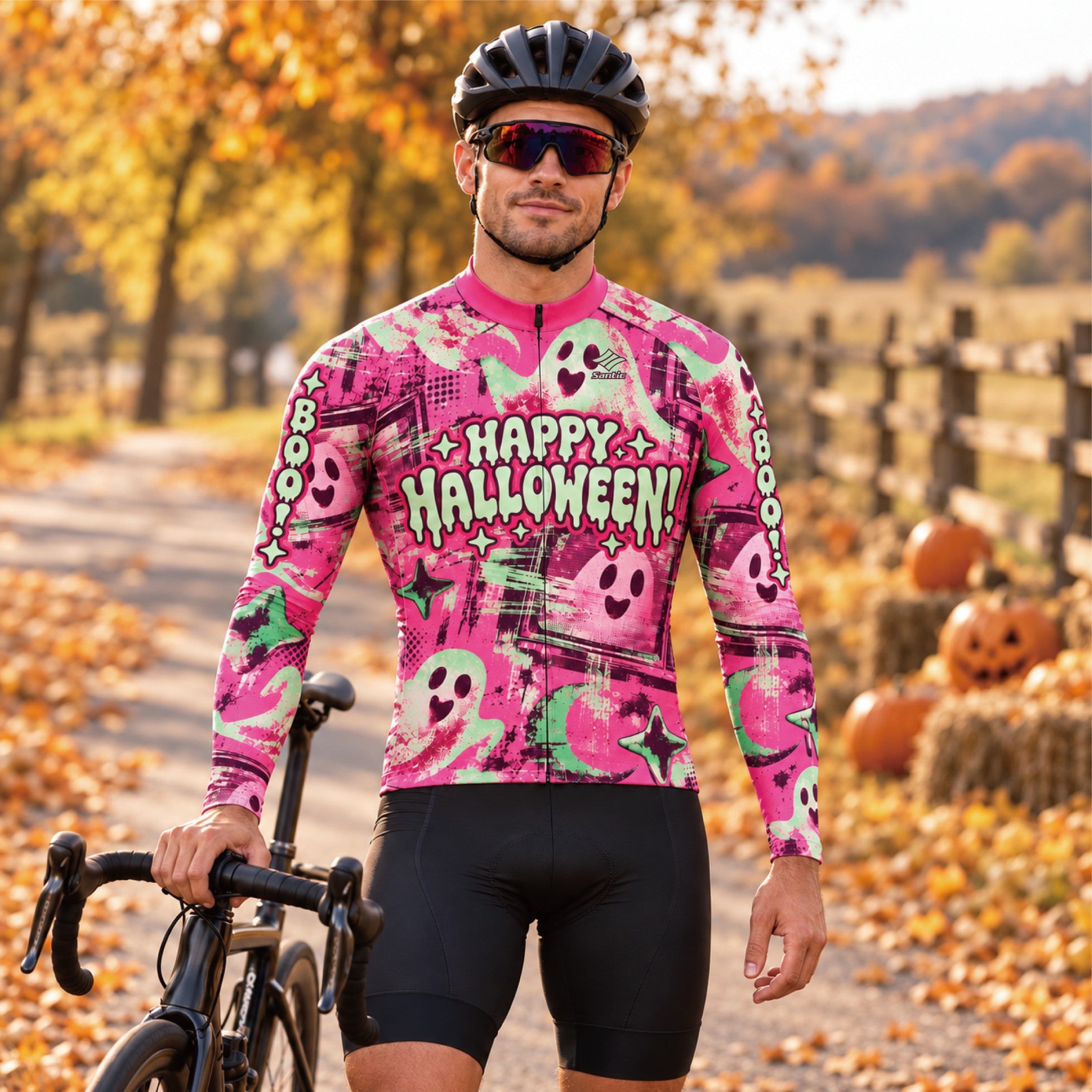 Halloween Spirit – Custom Long Sleeve Cycling Jersey