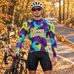 Moonlit Miles – Custom Halloween Long Sleeve Cycling Jersey