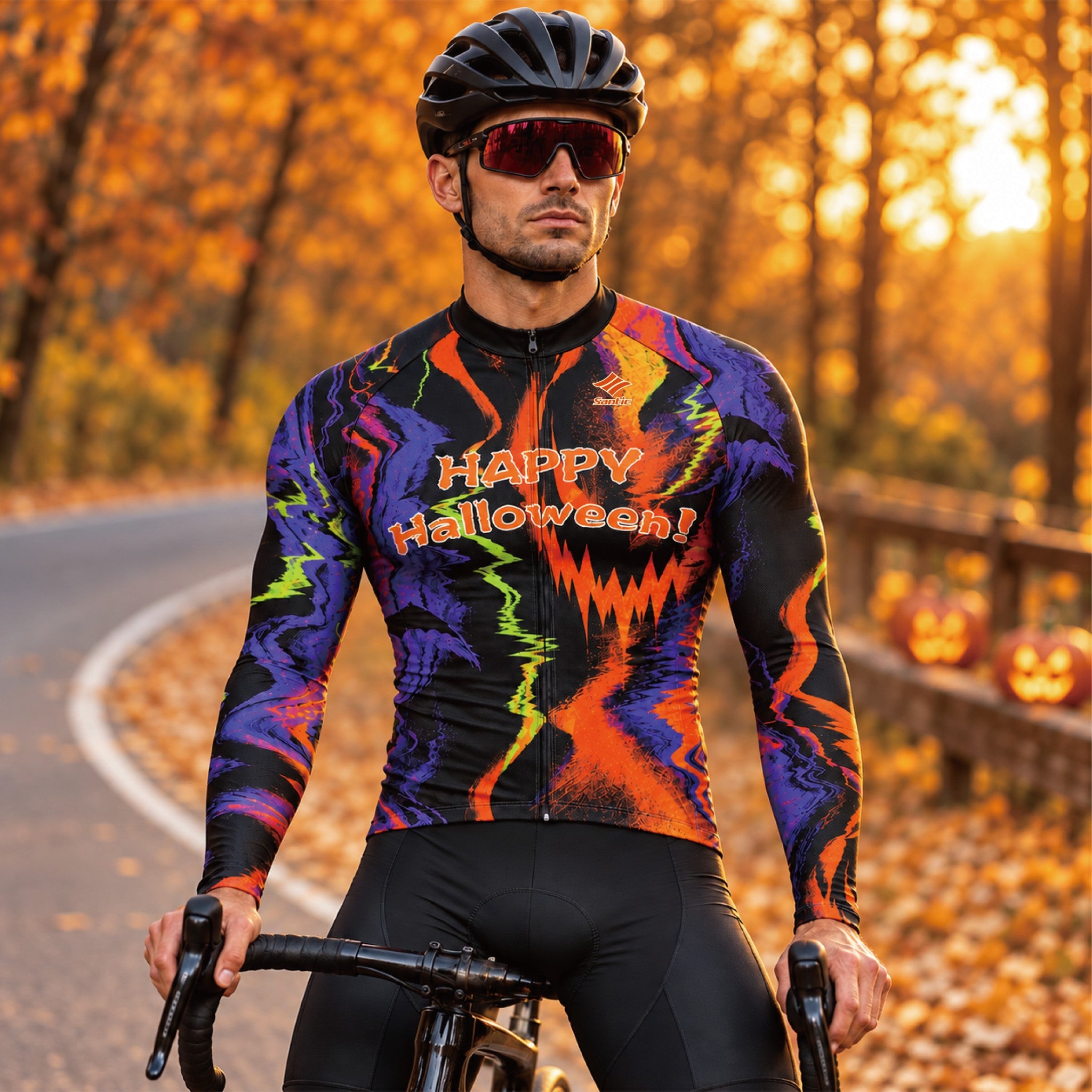 October Nights – Custom Halloween Long Sleeve Cycling Jersey