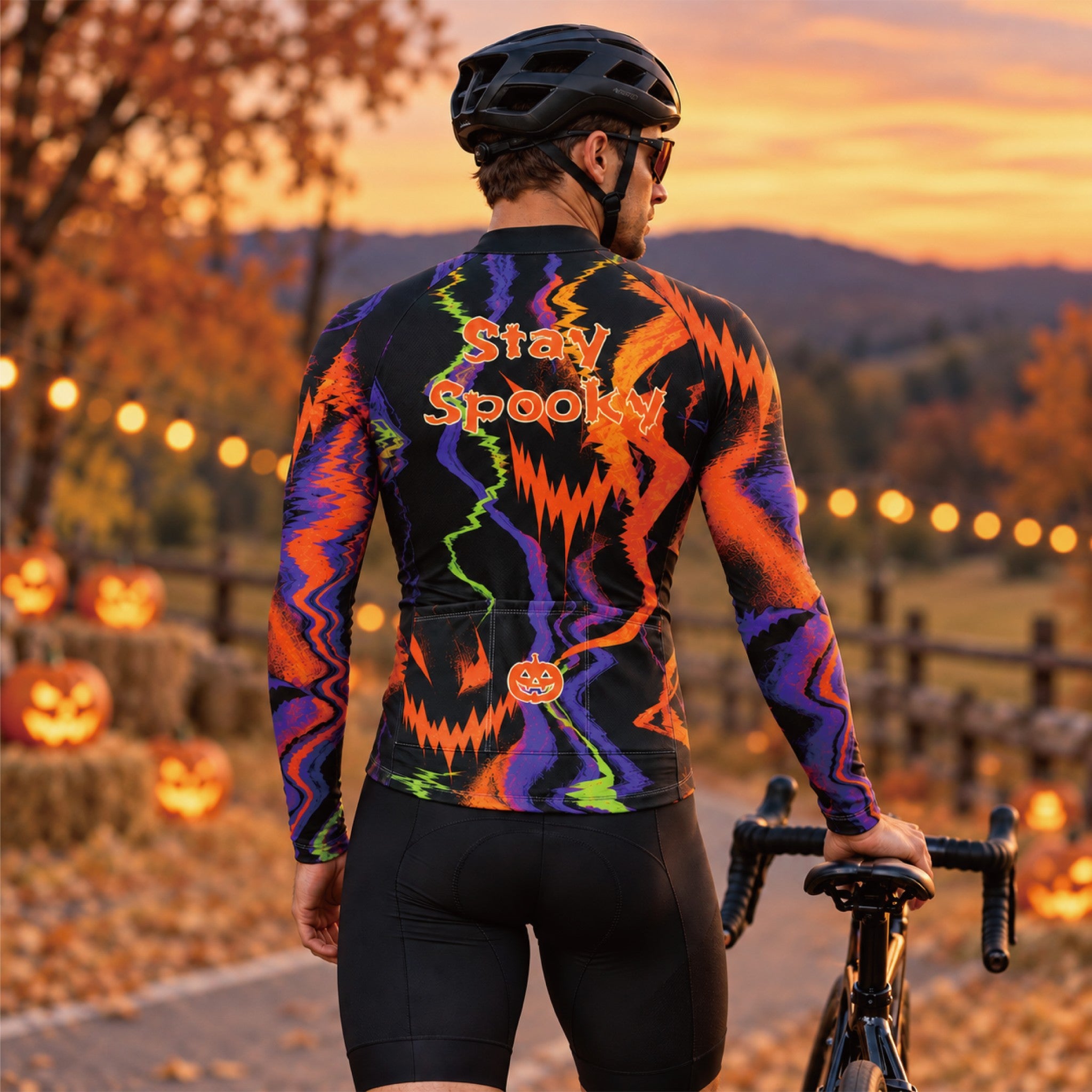 October Nights – Custom Halloween Long Sleeve Cycling Jersey
