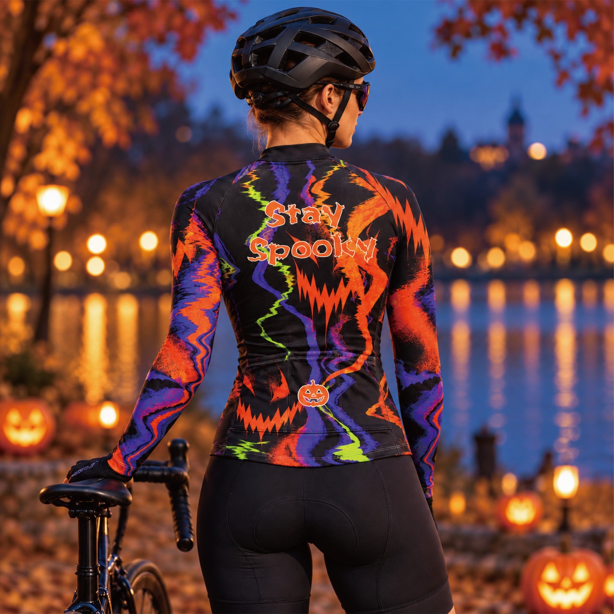 October Nights – Custom Halloween Long Sleeve Cycling Jersey